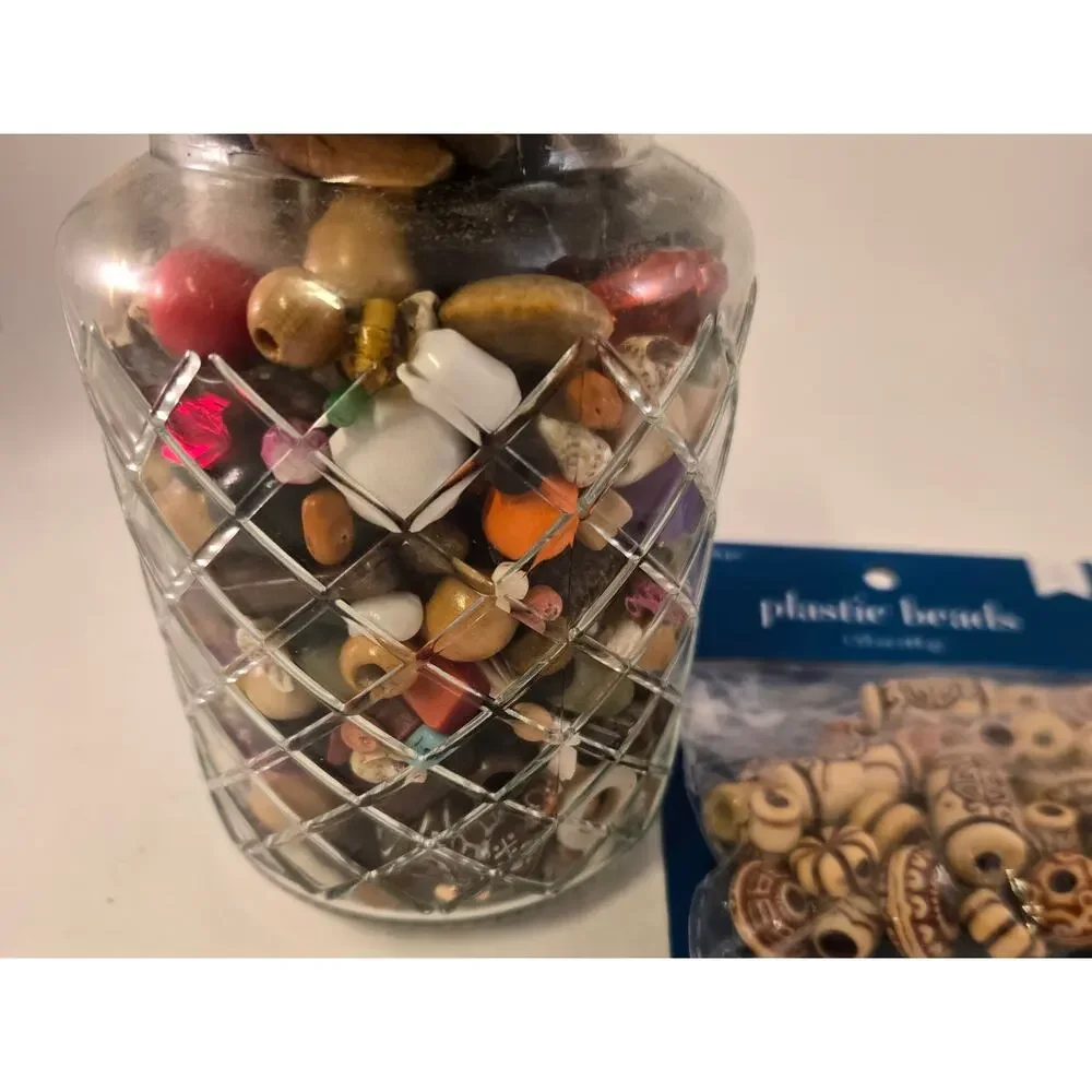 Assortment of Loose Beads Colorful Bead Soup Lot Jewelry Making Art Crafts